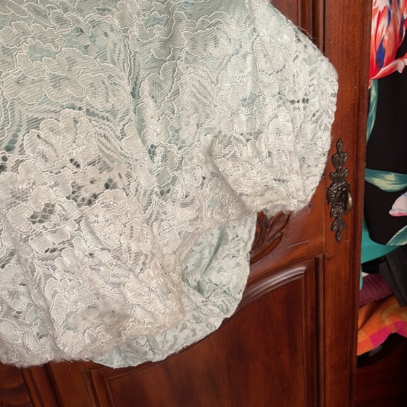 💙LIGHT BLUE ILLUSION LACE DRESS💙 - Picture 5 of 6